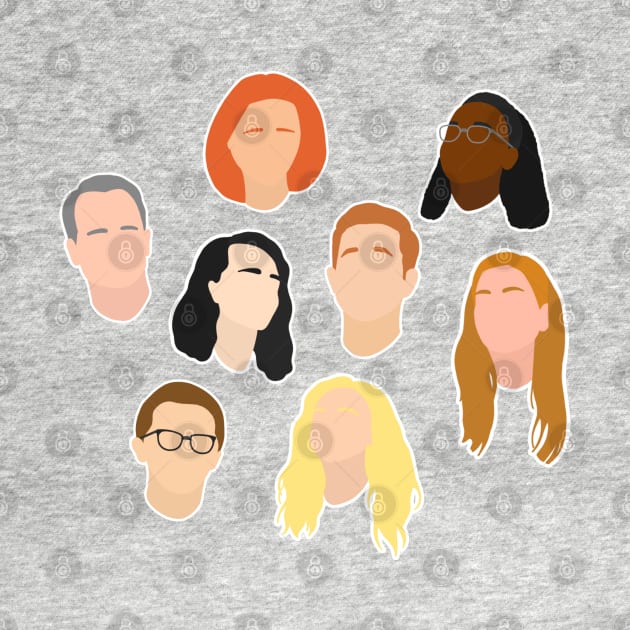 Dear Evan Hansen Original Cast Silhouettes by MyownArt